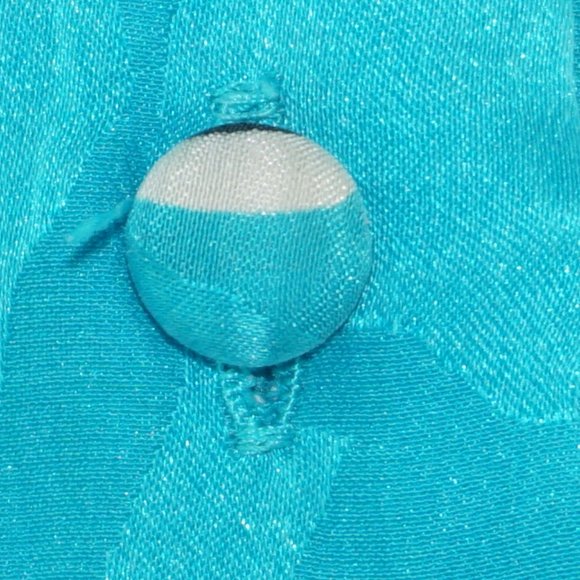 Vintage 80s Silk Floral Polka Dot Dress 8 - Picture 5 of 13